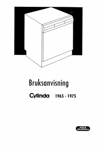 Bruksanvisning Cylinda 1975 Diskmaskin