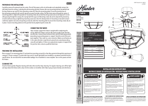 Manual Hunter 19116 Indria Lamp