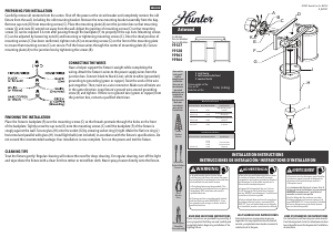 Manual de uso Hunter 19127 Astwood Lámpara