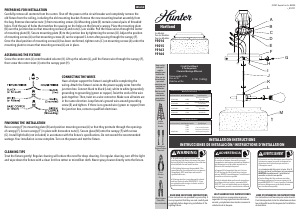 Manual Hunter 19163 Hartland Lamp