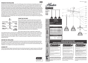 Manual de uso Hunter 19282 Cypress Grove Lámpara