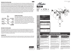 Manual de uso Hunter 19306 Van Nuys Lámpara