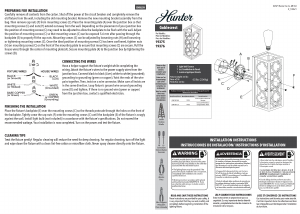 Handleiding Hunter 19376 Gablecrest Lamp