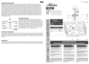 Manual Hunter 19393 Gablecrest Lamp