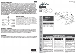 Manual Hunter 19394 Gablecrest Lamp