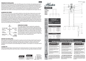 Manual Hunter 19714 Lochemeade Lamp