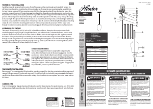 Manual Hunter 19724 Vidria Lamp