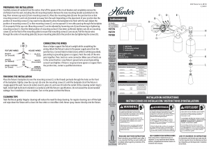 Manual Hunter 19780 Lochemeade Lamp