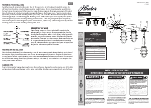 Manual de uso Hunter 19845 Starklake Lámpara