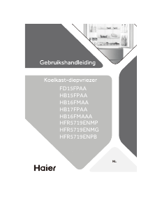 Handleiding Haier HFR5719ENMP Koel-vries combinatie