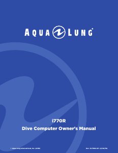 Manual Aqua Lung i770R Dive Computer