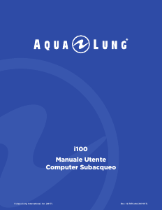 Manuale Aqua Lung i100 Computer subacquei