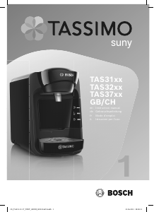 Mode d’emploi Bosch TAS3107GB Tassimo Suny Cafetière