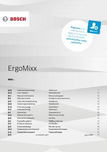 Посібник Bosch MS6CB61V7 ErgoMixx Ручний блендер