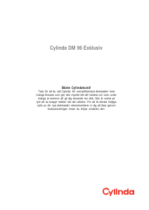 Bruksanvisning Cylinda DM 96 Exklusiv Diskmaskin