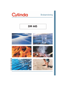 Bruksanvisning Cylinda DM 445 Diskmaskin