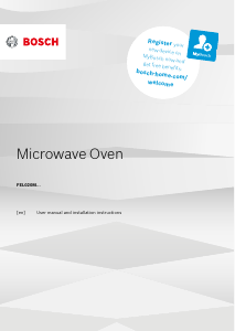 Manual Bosch FEL020MS2B Microwave