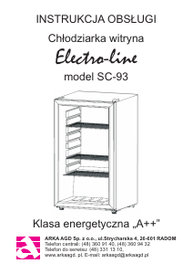 Instrukcja Electro-line SC-93 Lodówka