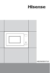 Manual Hisense HB25MOBX7GUK Microwave