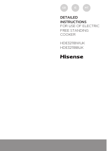 Manual Hisense HDE3211BBUK Range
