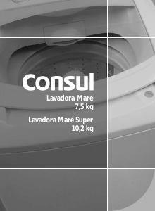 Manual Consul CWL10 Mare Super Máquina de lavar roupa