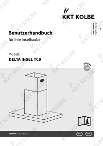 Handleiding KKT Kolbe DELTA INSEL TC9 Afzuigkap