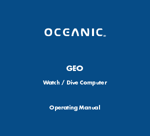 Handleiding Oceanic GEO Duikcomputer