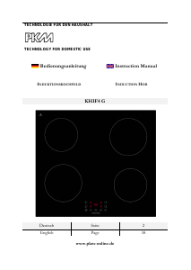 Bedienungsanleitung PKM KHIF4 G Kochfeld