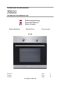 Bedienungsanleitung PKM F7-2S Backofen