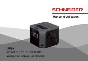 Bedienungsanleitung Schneider SC360ACLRED Uhrenradio