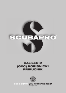 Priručnik Scubapro Galileo 2 Ronilačko računalo