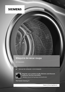 Manual Siemens WT45M260ES Máquina de secar roupa