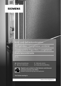 Manuale Siemens KG39NXXCF Frigorifero-congelatore