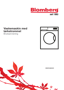 Bruksanvisning Blomberg BWD384W0 Kombimaskin vask-tørk