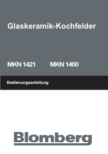 Bedienungsanleitung Blomberg MKN 1400 X Kochfeld