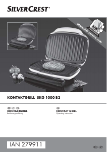 Manual SilverCrest IAN 279911 Contact Grill