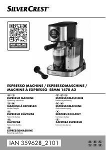 Brugsanvisning SilverCrest IAN 359628 Espressomaskine