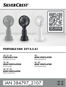 Manual SilverCrest IAN 384797 Fan