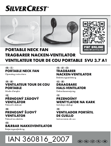 Handleiding SilverCrest IAN 360816 Ventilator