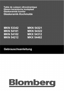 Handleiding Blomberg MKN 54102 X Kookplaat