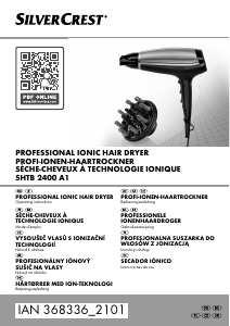 Instrukcja SilverCrest IAN 368336 Suszarka do włosów