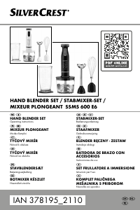 Instrukcja SilverCrest IAN 378195 Blender ręczny
