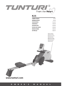 Manual Tunturi R25 Rowing Machine