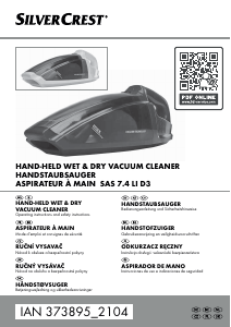 Manual SilverCrest IAN 373895 Handheld Vacuum