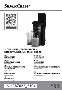 Manual SilverCrest IAN 387822 Juicer