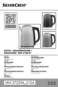 Manual SilverCrest IAN 373596 Kettle