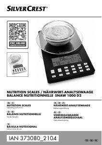 Manual SilverCrest IAN 373080 Kitchen Scale