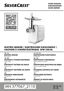 Bedienungsanleitung SilverCrest IAN 377067 Fleischwolf