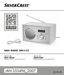Manual SilverCrest IAN 353496 Radio
