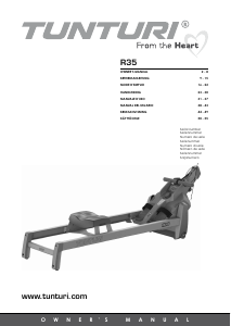 Manual de uso Tunturi R35 Máquina de remo